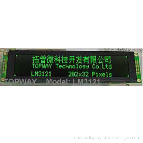 LCD Display for Weighing Scale 202x32 Dots (LM3121)